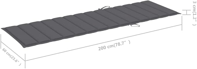 2-Person Acacia Sunlounger Grey, Outdoor Chaise Lounge 78.7"x48.4" with Adjustable Backrest & Wheels for Patio, Poolside or Garden Relaxation