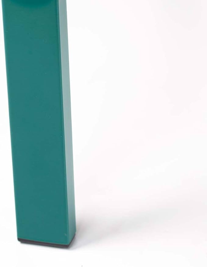 Wind & Weather Teal Iron Butterfly Garden Bench 4-Feet Wide by 2.75-Feet High by 1.75-Feet Deep Sturdy, Powder-Coated Bench for All Seasons, Adds Pop of Gorgeous Color to Your Garden