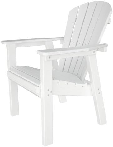 POLYWOOD SHD19BL Seashell Casual Chair, Black