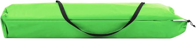 Double Outdoor Chaise Lounge Folding Sun Lounger 600D Polyester Steel Frame 48.8x76.4x17.3 in Green Portable Patio Camping Beach Chair for Garden Terrace Backyard Poolside