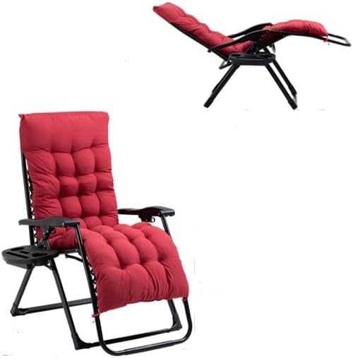 Red Reclining Lounge Chair - for Beach, Yard, Pool, Deck, Patio Outdoor Chaise Lounge, Reclining Adjustable Chair for Sunbathing, Folding Chair 35.5" L x 27.5" W x 46.5" H