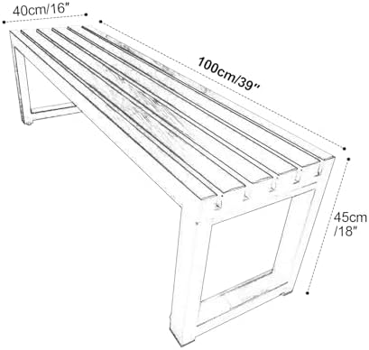 Weatherproof Metal Garden Bench, 500kg Capacity, Outdoor Patio Seating, Durable Wood Plastic, Perfect for Park, Lawn, Yard, School - 150cm/59in Long