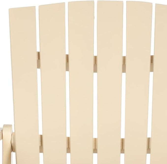 Safavieh Outdoor Living Collection Mopani Adirondack Arm Chair, Off-White
