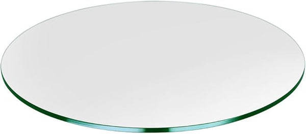 Dulles Glass 45 inch Round Glass Table Top - Tempered - 1/4" Thick Glass Surface, Safe Flat Polished - Photo 1