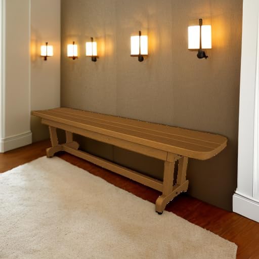Park 72" Harvester Backless Bench (Slate Grey)