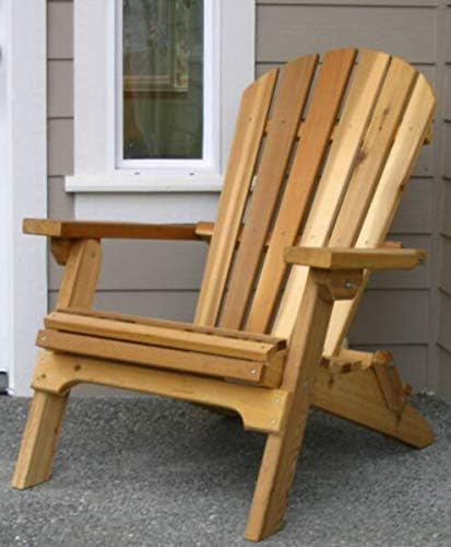 Folding Natural Cedar Adirondack Chair, Amish Crafted