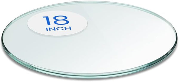 Dulles Glass 18 inch Round Glass Table Top - Tempered - 3/8" Thick Glass Surface, Safe Pencil Edge - Photo 1