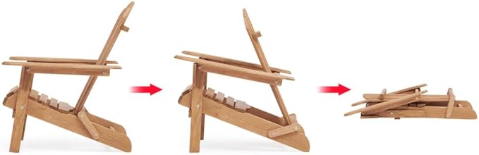 Wooden Outdoor Folding Adirondack Chair Set of 2 Wood Lounge Patio Chair for Garden,Garden, Lawn, Backyard, Deck, Pool Side, Fire Pit,Half Assembled,