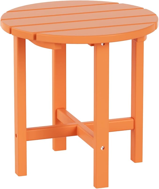 WestinTrends Malibu 3-Piece Set Outdoor/Patio Rocking Chairs with a Side Table (2 Seater), Orange