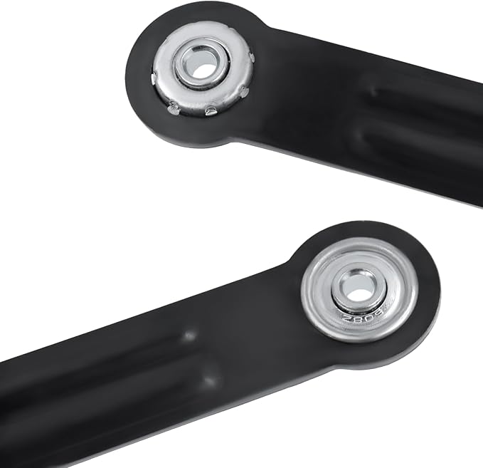 Glider Bearing Arm Bracket Replacement, 4Pcs Balck, 9.9 Inch Length & 7.5 Inch Hole Center, Hardware Rocker Parts for Patio Glider, Garden Bench, and Chair Repair