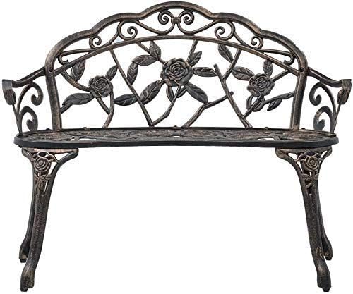 TTY Store Patio Garden Bench Park Bench Loveseats for Outdoor Porch, Patio, Lawn, Balcony - Photo 1