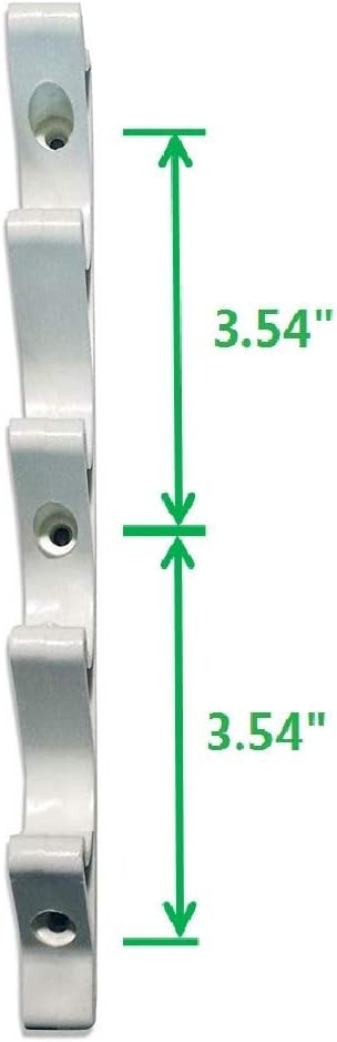 SUQ I OME Multi Position Adjustment Brackets for Chaise Lounge Reclining Brace Heavy Duty Screwed or Riveted Joint Girder Convertible Outdoor Patio Furniture Durable (5 Position, White)