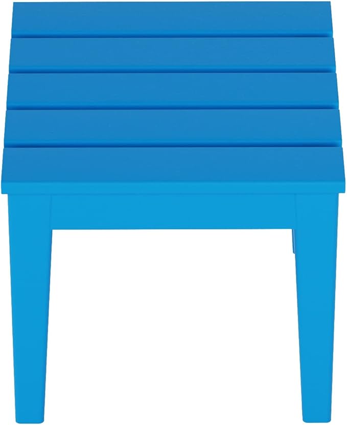 WestinTrends Ashore Outdoor Patio Modern Adirondack Side Table, Pacific Blue