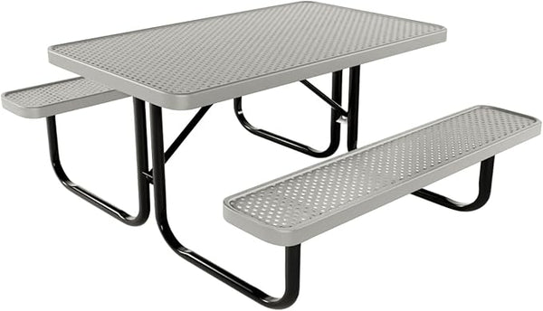 COATEDOUTDOORFURNITURE Heavy-Duty Portable Outdoor Kids Table, Punched Steel Kids Picnic Table - Photo 1