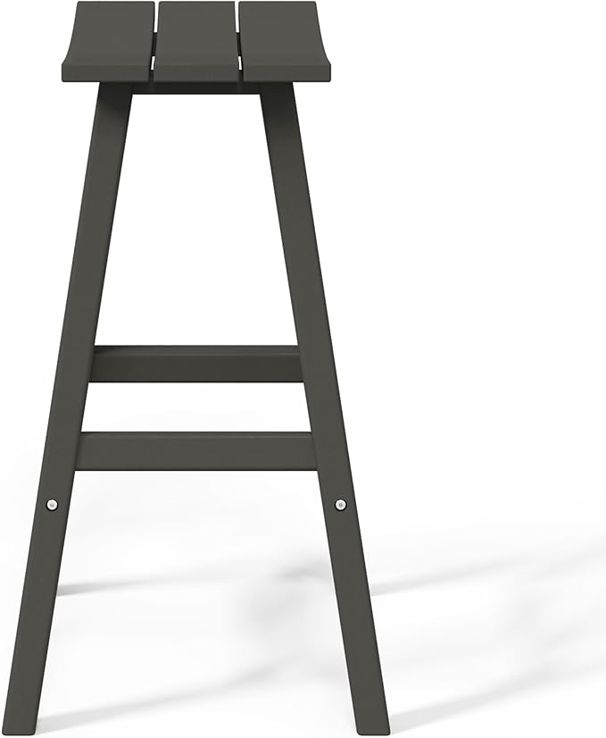 WestinTrends Malibu Malibu 29 Inch High Backless Seat Bar Stools (Set of 3), Gray