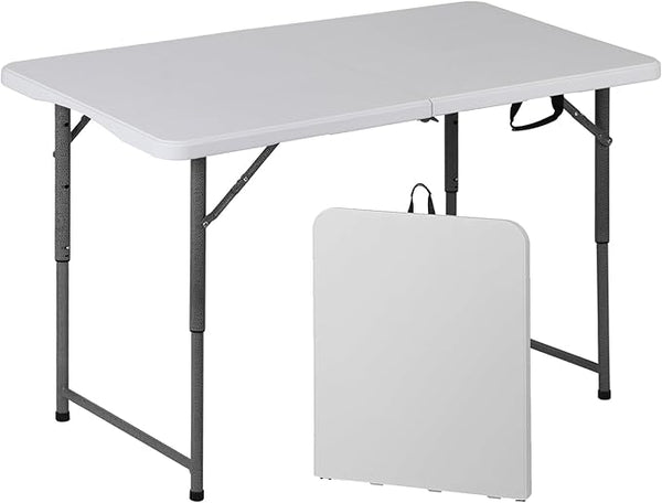 SUPER DEAL Portable 4 Foot Plastic Folding Table - Photo 1