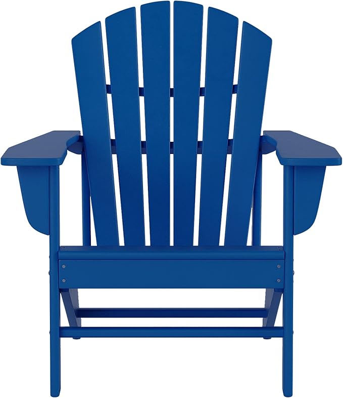 WestinTrends Dylan Outdoor Adirondack Chair, Navy Blue