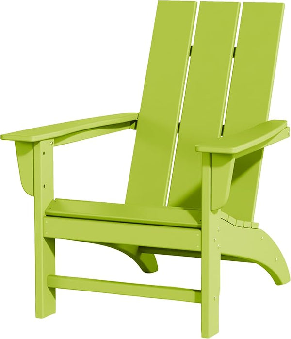 Poly Lumber Adirondack Chair, All-Weather Resistant Outdoor Patio Chairs, Look Like Wood - Photo 1