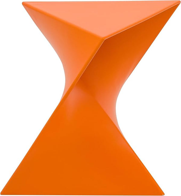 LeisureMod Randolph Modern Vanity Side Table, Orange - Photo 1