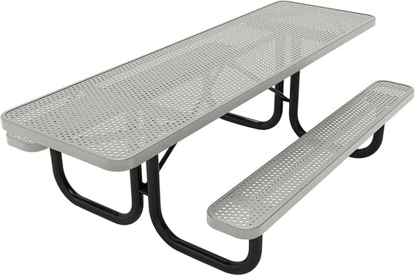 Coated Outdoor Furniture Heavy-Duty Portable ADA-Compliant Outdoor Picnic Table - Photo 1
