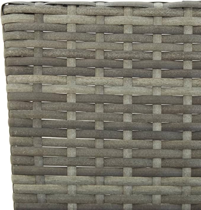 Industrial Style ,Patio Bench,Outdoor Bench,Garden Bench,Park Bench,Front Porch Chair,for parks,Patio,Garden,Front Porch ,Lawn,Balcony,Backyard,Poolside,Terrace,with Cushions 69.3" Gray Poly Rattan