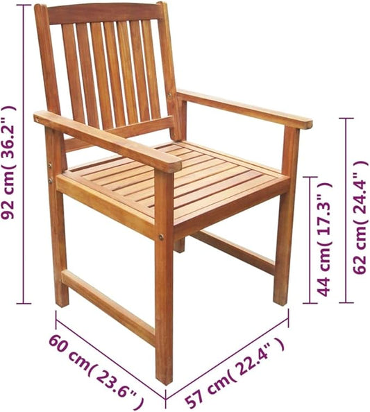 Outdoor Rocking Chairs,Camping Chairs Rocking,Outside Furniture,Balcony Furniture Set,Patio Chairs 2 pcs Solid Acacia Wood Brown