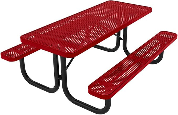 COATEDOUTDOORFURNITURE Heavy-Duty Portable Outdoor Picnic Table - Photo 1