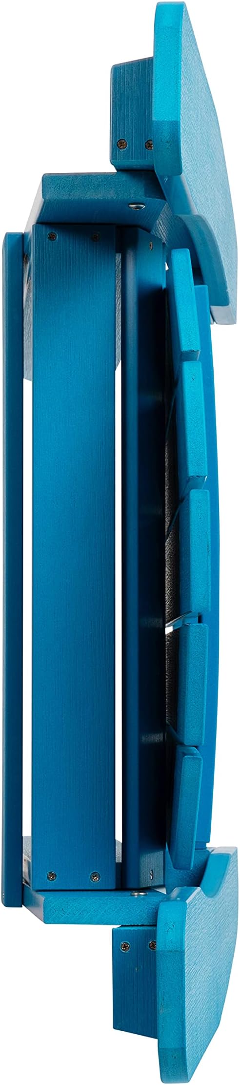 Flash Furniture Charlestown Commercial Folding Adirondack Chair - Blue - Poly Resin - Indoor/Outdoor - Weather Resistant