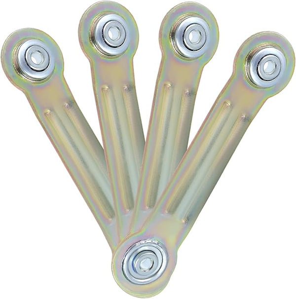 LC LICTOP Glider Bearing Arm Bracket Replacement, 4Pcs Yellow, 6.35 Inch Length & 4.9 Inch Hole Center - Photo 1
