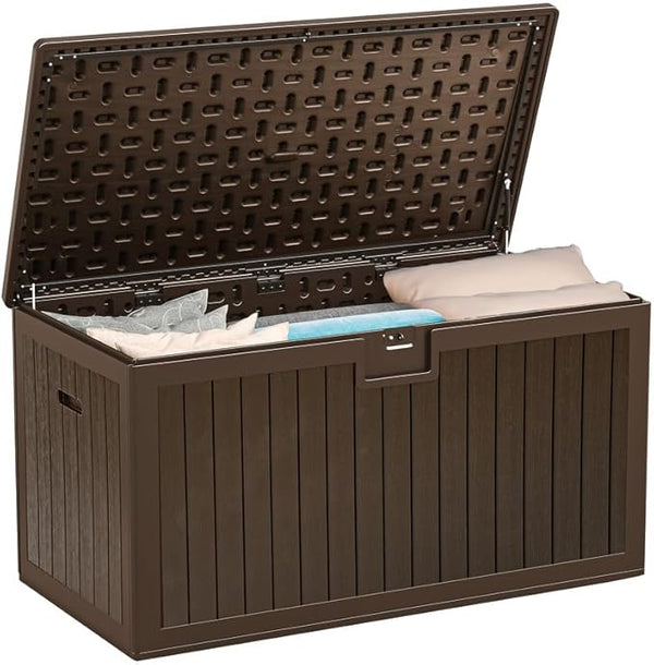 YITAHOME XL 150 Gallon Large Deck Box, Outdoor Storage for Patio Furniture Cushions, Garden Tools, Waterproof - Photo 1
