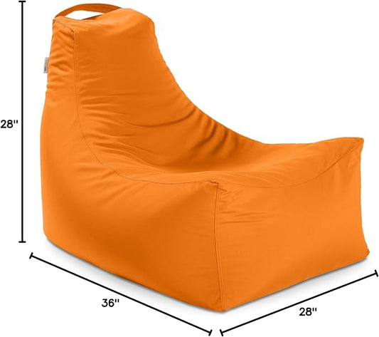 Jaxx Juniper Outdoor Bean Bag, Tangerine Sunbrella