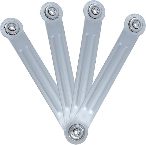 Glider Bearing Arm Bracket Replacement, 4Pcs Silver, 9.9 Inch Length & 7.5 Inch Hole Center - Photo 1