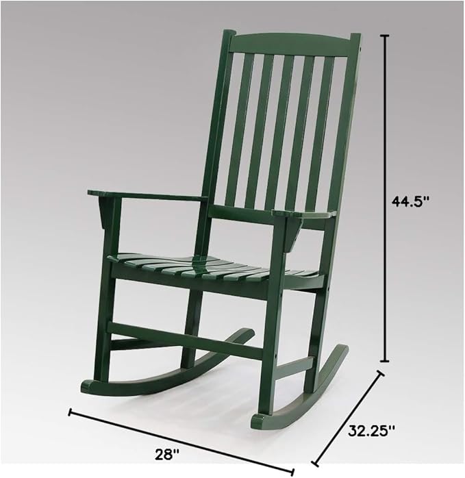 Cambridge Casual AMZ-130818G Bentley Porch Rocking Chair, Rocker, Green