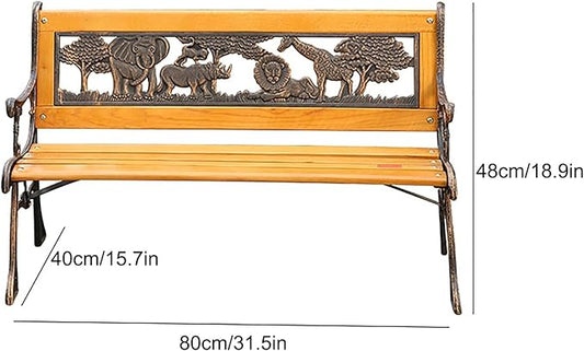 Outdoor Benches for Children, Kids Mini Sized Park Outdoor Bench, Patio Benches for Outdoors, Garden Benches for Outdoors