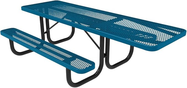 Coated Outdoor Furniture Heavy-Duty Portable ADA-Compliant Outdoor Picnic Table - Photo 1