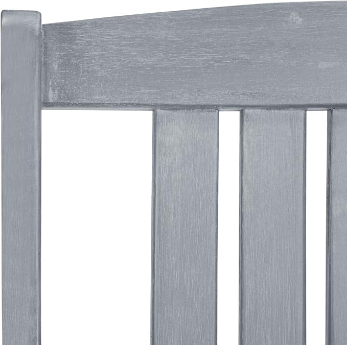 Outdoor Rocking Chairs,Camping Chairs Rocking,Outside Furniture,Balcony Furniture Set,Patio Chairs 8 pcs Solid Acacia Wood Gray