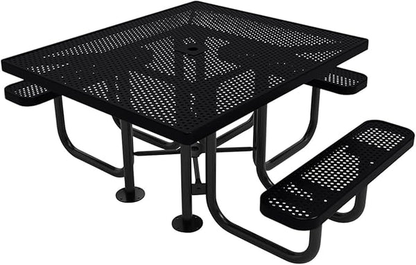 COATEDOUTDOORFURNITURE Coated Outdoor Furniture Heavy-Duty Portable ADA-Compliant Outdoor Picnic Table with Umbrella - Photo 1
