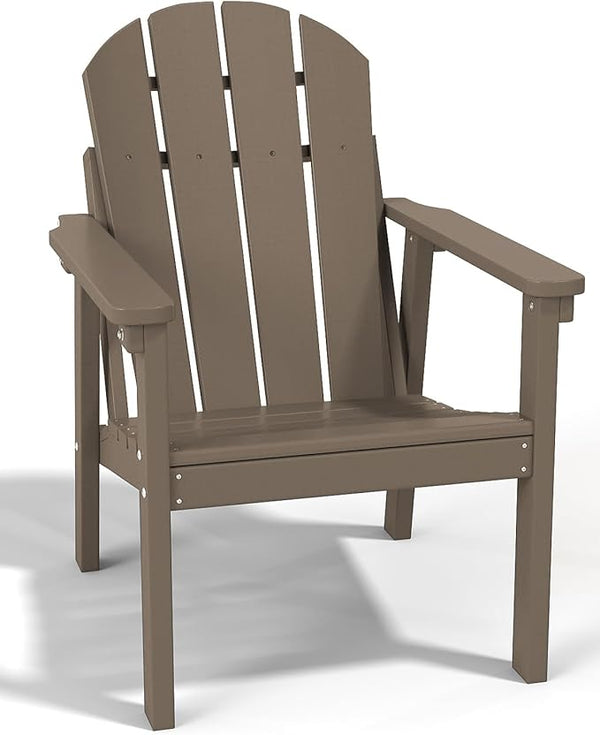 Adirondack Chair, All Weather HDPE Fire Pit Chairs, Oversized Plastic Adirondack Chair for Outdoor, Balcony, Deck - Photo 1