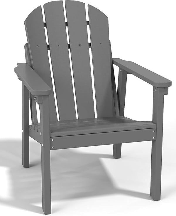 Adirondack Chair, All Weather HDPE Fire Pit Chairs, Oversized Plastic Adirondack Chair for Outdoor, Balcony, Deck - Photo 1
