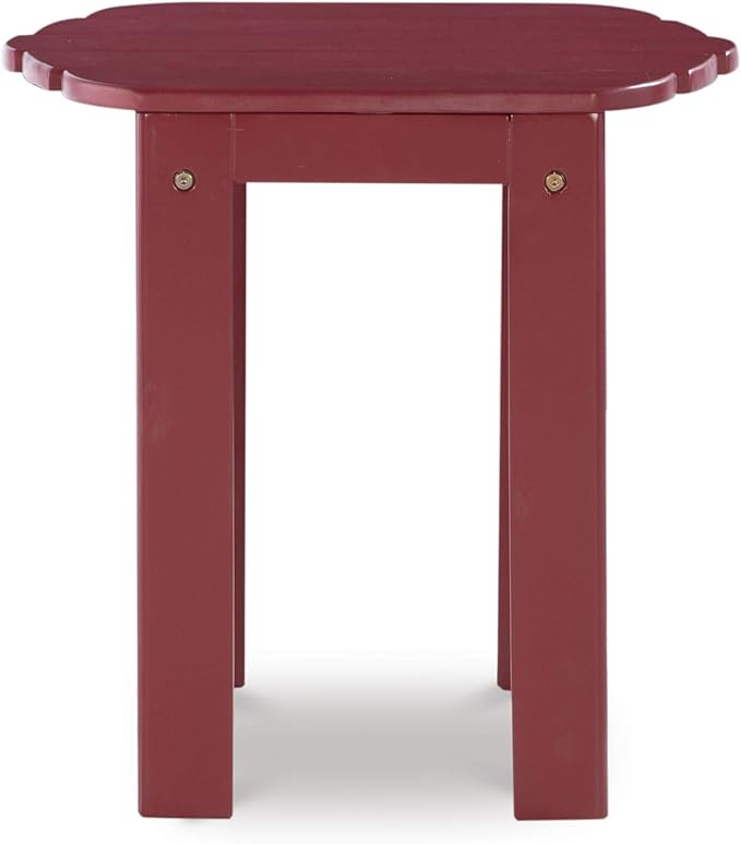 Linon Adirondack End, Red Table, 18.11 x 18.5 x 18.11