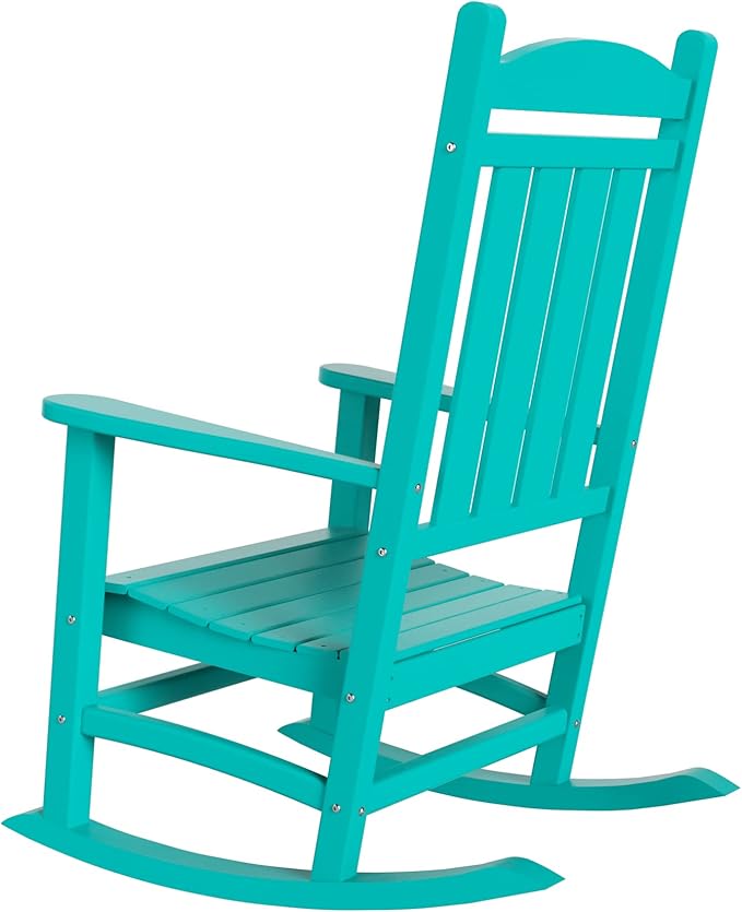 WestinTrends Malibu Outdoor/Patio Rocking Chair, Turquoise