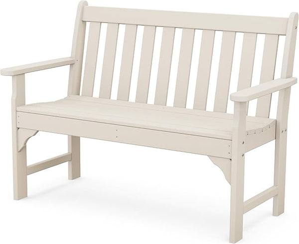 POLYWOOD Vineyard 48-Inch Bench, Sand - Photo 1