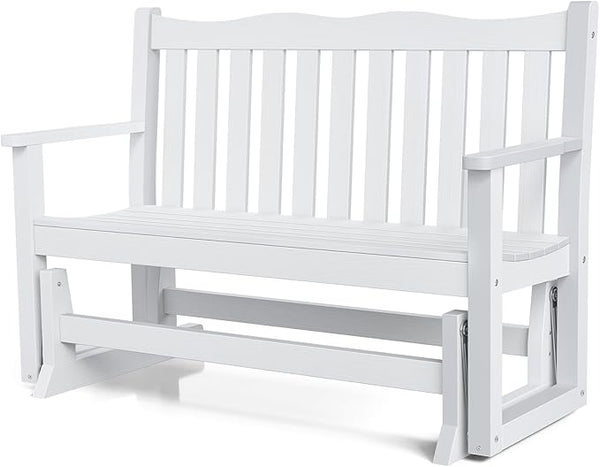 Stoog Outdoor Glider, 2 Person All-Weather Glider Bench with 800 lbs Weight Capacity, Never Fade or Rot, for Backyard - Photo 1