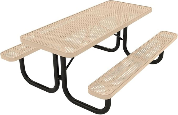 COATEDOUTDOORFURNITURE Heavy-Duty Portable Outdoor Picnic Table - Photo 1