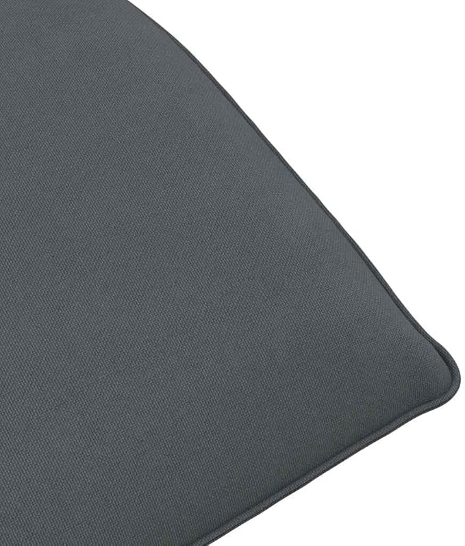 Gray Oxford Fabric Metal Frame Folding Sun Lounger with Adjustable Backrest and Foam Padding, Large Collapsible Outdoor Chaise Lounge for Patio Garden Beach, Water Resistant