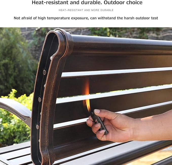 Outdoor Garden Bench Garden Bench Outdoor Park Terrace Bench Metal Garden Bench Courtyard Decorative Bench for Porch,Lawn,Yard