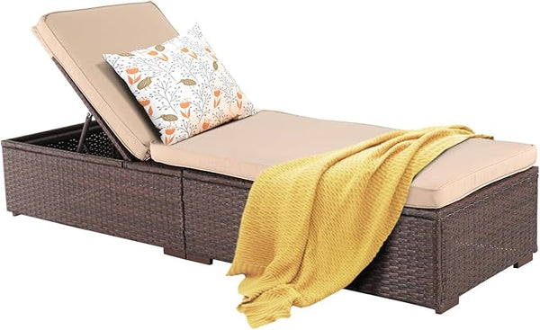 Patiorama Patio Chaise Lounge Chair, Sun Lounger - Photo 1