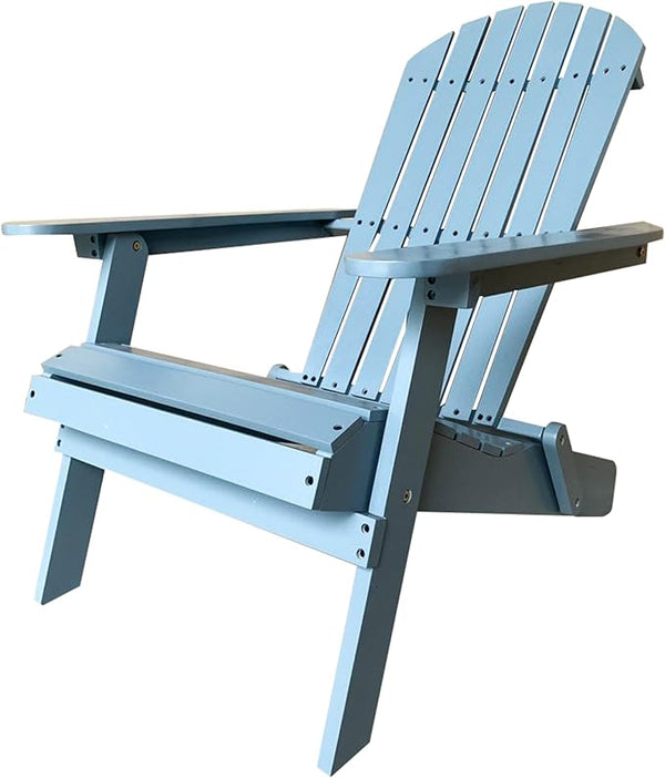 PayLessHere Adirondack Chairs, Weather Resistant Patio Chairs with Pinewood Wooden Textured for Patio Lawn Garden - Photo 1