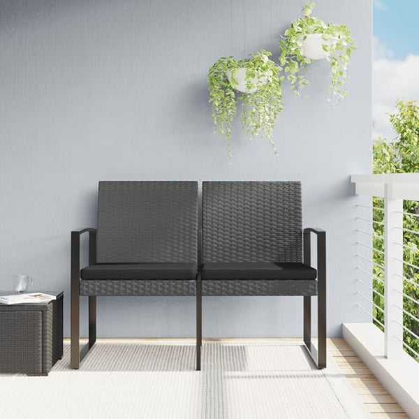 2-Seater Garden Bench, Outdoor Patio Loveseat with Cushions - Photo 1
