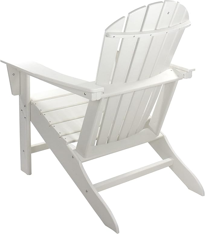 Northlight Weather Recycled Plastic Outdoor Adirondack Chair, 38", White